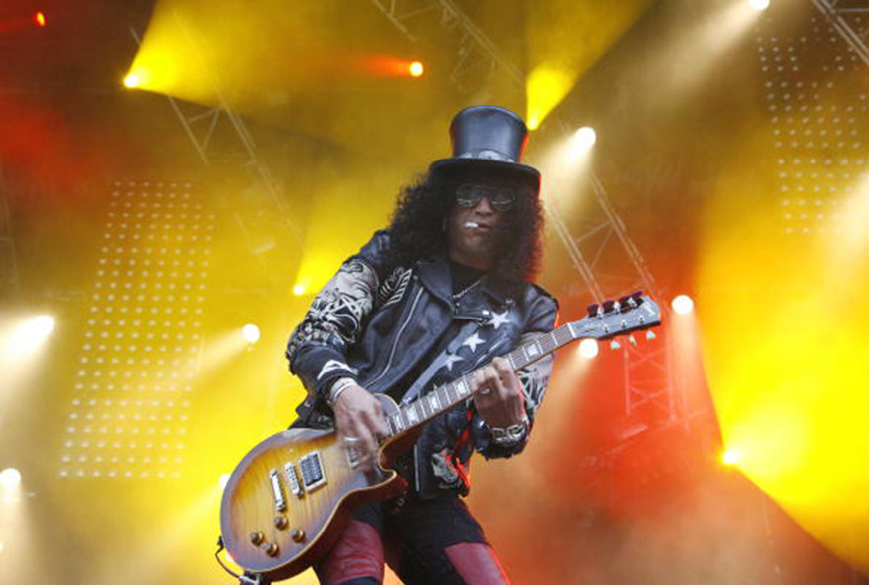 Slash's black felt top hat